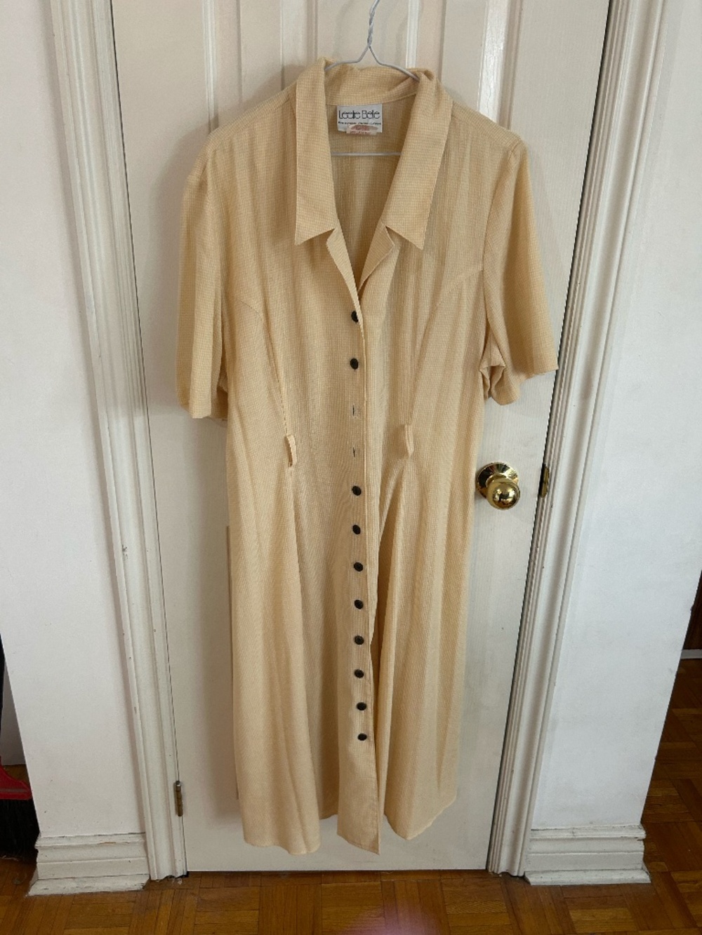 Vintage button up gingham fit flare dress * accepting offers